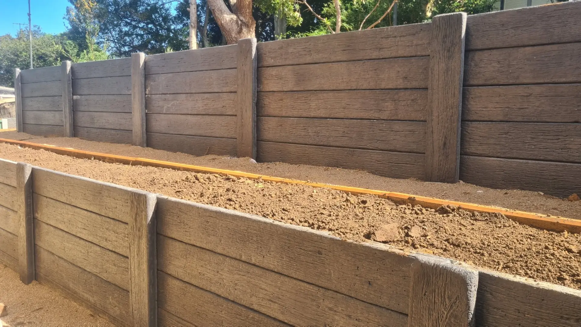 Retaining wall trench prepared for footings by Retain by Theo in Wollongong